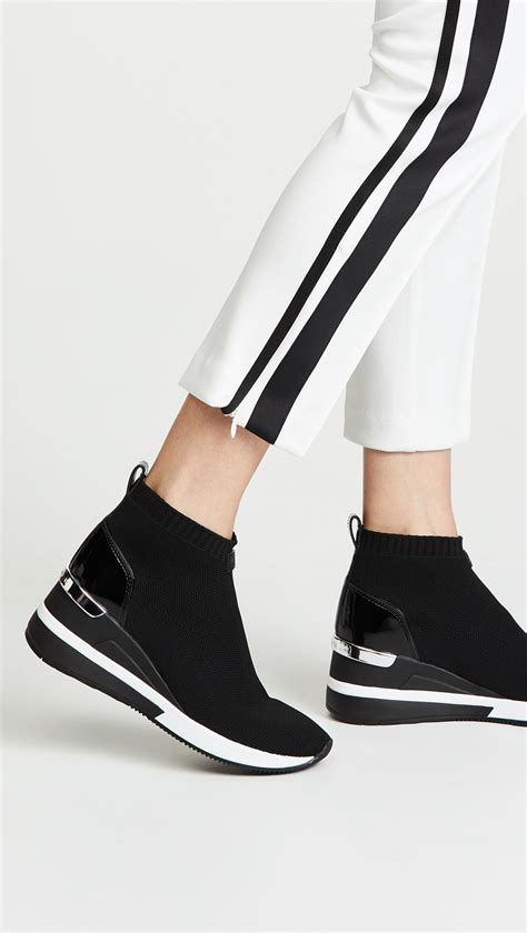 michael kors skyler bootie sneaker|MICHAEL Michael Kors SKYLER BOOTIE Zwart .